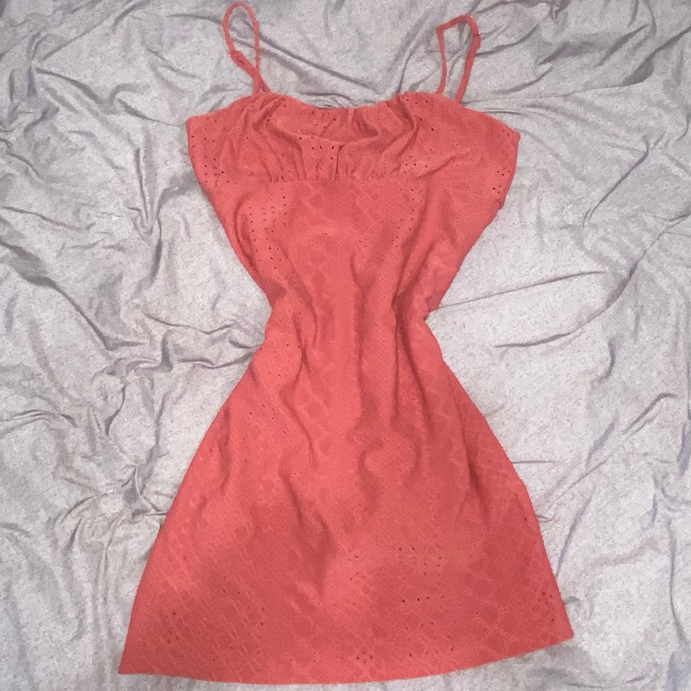 Love Tree Orange Pink [ coral ] Mini Dress